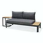 Lifestylegarden Loungesoffa Portals 2-sits med Sidobord C-shape table 2-seater sofa black 43119