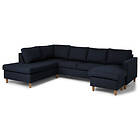 Scandinavian Choice U-soffa Zero Vänster Raka Ekben Blå 573704