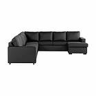 Scandinavian Choice Hörnsoffa Crazy XXL med Divan 4+3 Svart PU 514153