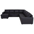 Scandinavian Choice Hörnsoffa Crazy Large med Divan 3+3 Svart PU 514147