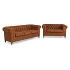 Manor House Soffgrupp Chesterfield Deluxe Grupp 3 3+2 Cognac 566036