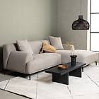 Venture Home 3-sitssoffa Viskan Sofa Matte black Light grey Fabric 30008-106