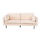 Venture Home 3-sitssoffa Boom Sammet 3 seat Sofa Velvet Creme+Black Legs for GR19265