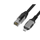 NÖRDIC 3m USB-C 3.1 - RJ45 1Gbps LAN