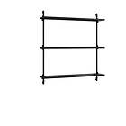MOEBE wall shelving ws.85,1 Svart
