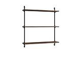 MOEBE wall shelving ws.85,1 Rökt ek-svart