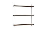 MOEBE wall shelving ws.85,1 Rökt ek-vit