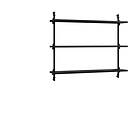 MOEBE wall shelving ws.65,1 Svart