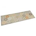 vidaXL Köksmatta maskintvättbar hexagon pastell 45x150 cm sammet 4005629