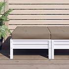 vidaXL Palldyna taupe 60x60x8 cm oxfordtyg 361800