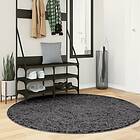 vidaXL Matta OVIEDO kort lugg antracit Ø 160 cm 375480