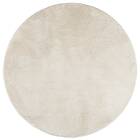 vidaXL Matta OVIEDO kort lugg beige Ø 200 cm 375503