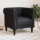 vidaXL Chesterfieldsoffa svart tyg 372540