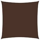 vidaXL Solsegel oxfordtyg fyrkantigt 3,6x3,6 m brun 135798