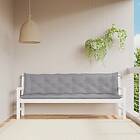 vidaXL Bänkdynor för trädgården 2st grå 200x50x7cm oxfordtyg 361736