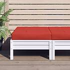 vidaXL Palldyna röd 60x60x8 cm oxfordtyg 361798