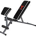 York Fitness Warrior 2-in-1 Dumbbell and Ab Bench with Arm Curl.