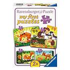 Ravensburger My First Puzzles Forest Animal Fun Pussel 4-i-1