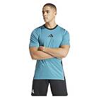 Adidas Referee 24 Short Sleeve T-shirt Blå S Man