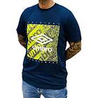 Umbro Grain Graphic Short Sleeve T-shirt Blå L Man