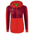 Erima Six Wings Training Full Zip Sweatshirt Röd 36 Kvinna