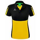 Erima Six Wings Short Sleeve Polo Gul 36 Kvinna