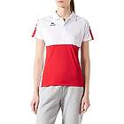 Erima Six Wings Short Sleeve Polo Röd 34 Kvinna