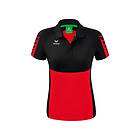 Erima Six Wings Short Sleeve Polo Röd 38 Kvinna