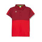Erima Six Wings Short Sleeve Polo Röd 36 Kvinna