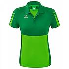 Erima Six Wings Short Sleeve Polo Grönt 34 Kvinna