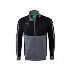 Erima Six Wings Worker Full Zip Sweatshirt Grå 164 cm Pojke