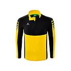 Erima Six Wings Training Half Zip Long Sleeve T-shirt Gul,Svart 2XL Man