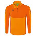 Erima Six Wings Training Half Zip Long Sleeve T-shirt Orange 3XL Man