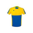 Erima Six Wings Short Sleeve T-shirt Gul,Blå 164 cm Pojke