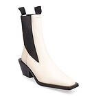 ATP Atelier Apollosa Linen Vacchetta *Villkorat Erbjudande Shoes Boots Cowboy Ankle Boot Heel Vit