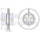 Delphi Jeu De 2 Disques De Frein Avant Bg4346c