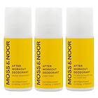 Moss & Noor After Workout Deodorant Mixed 3 pack 180ml