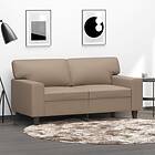 vidaXL 2-sitssoffa cappuccino 120 cm konstläder 359416