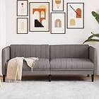 vidaXL Soffa 3-sits taupe tyg 372618