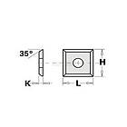 CMT Hyvelkniv 790,105.03; 10,5x10,5x1,5 mm; HWM; 1 st.