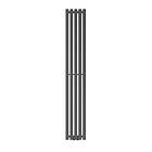 Stella design radiator Panelradiator Radiator 26x180cm antracit