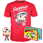 Funko Set POP figure & Tee DC Comics Superman Exclusive Flocked (Large)