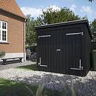 Plus Cykelskjul Nordic Multi m/dubbeldörr inkl. takpapp/alulister 1685605-1
