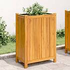 vidaXL Odlingslåda med foder 54x31x75 cm massivt akaciaträ 366433