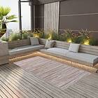 vidaXL Utomhusmatta taupe 140x200 cm PP 317025