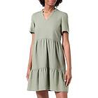 Only Klänning onlTiri-caro S/S V-neck Lin Dress