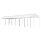 vidaXL Paviljong med tak vit 17,84x2,28x2,69 m polyeten 3155508