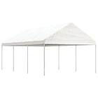 vidaXL Paviljong med tak vit 6,69x4,08x3,22 m polyeten 3155511