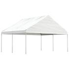 vidaXL Paviljong med tak vit 4,46x5,88x3,75 m polyeten 3155518