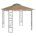 vidaXL Paviljong 3x3x2,7 m taupe 160g/m² 313913